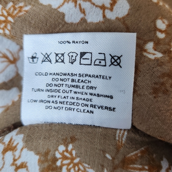 Faithfull the Brand Pants Etta Ditsy Floral Split Leg High Waist Wide Leg Small - Picture 13 of 15